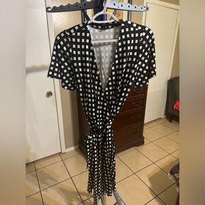 Black and White Checkered Dress